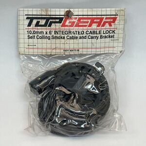 Top Gear 10.0 mm x 6' Integrated Cable Lock Self Coiling and Carry Bracket